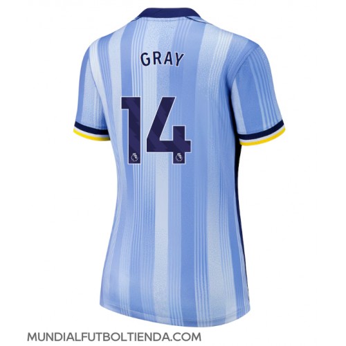 Camiseta Tottenham Hotspur Archie Gray #14 Segunda Equipación Replica 2024-25 para mujer mangas cortas